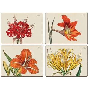 Cala Home Botanical Lilies Placemats Hardboard 11.5” x 15.5"